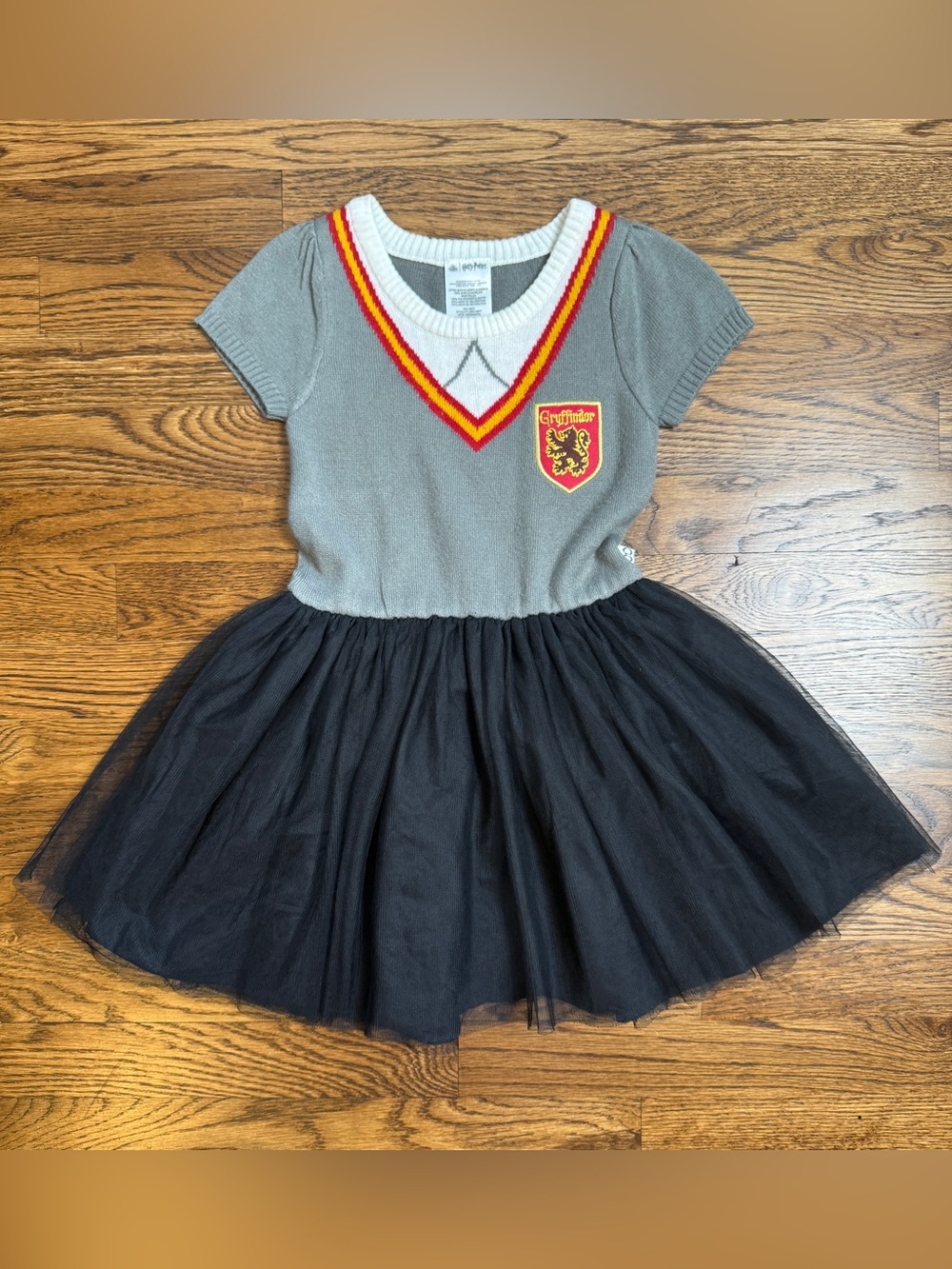Wizarding World of Harry Potter Gryffindor Dress Up Cosplay Knit Tulle Dress 5T